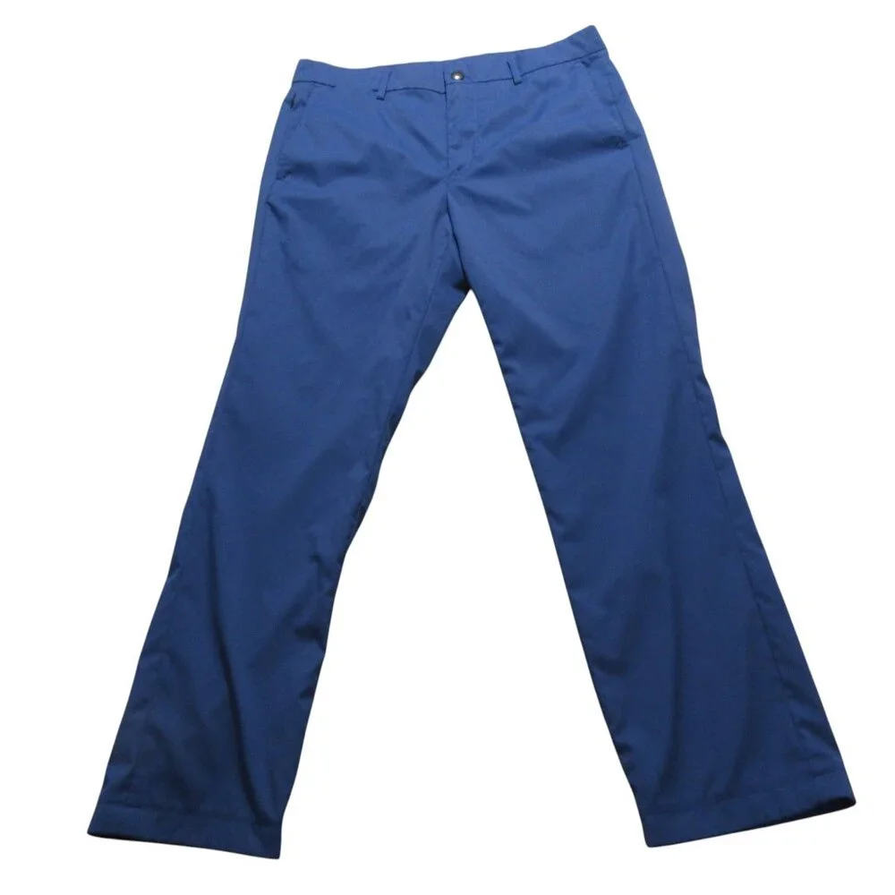 Polo Ralph Lauren Performance Chino‎ Pants 32x30 Blue Stretch Flat Front Golf